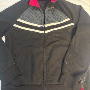 PUMA Full Zip Track Jacket Black Red Logo Graphic | Men’s Medium